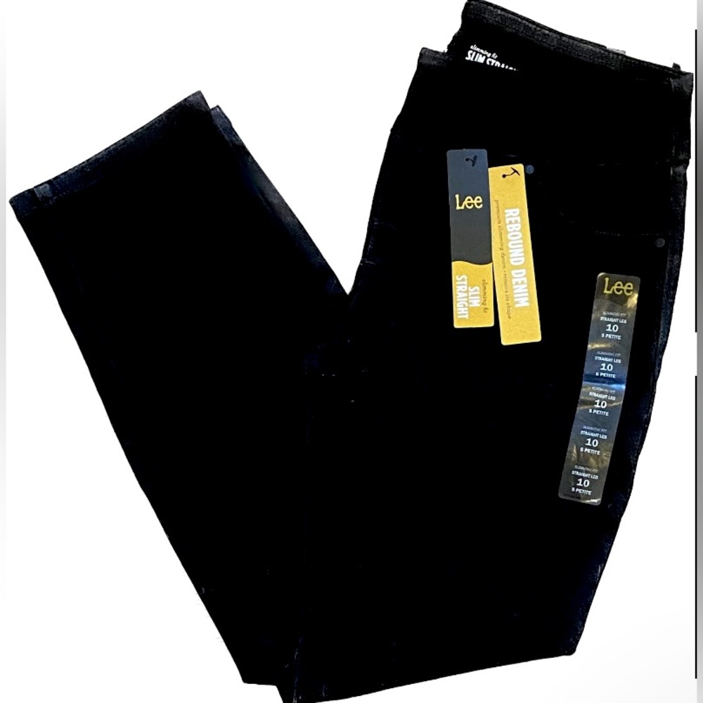 Lee Straight Leg Slimming Fit Black Jeans
